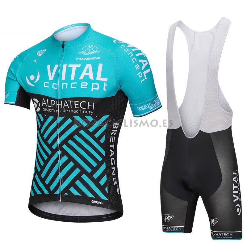 Maillot Vital Concept Alphatech Tirantes Mangas Cortas 2018 Azul